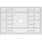 Ekena Millwork Beaux Architectural Grade PVC Ceiling Medallion, 32"W x 21 3/8"H x 3"ID x 11"C x 1"P, One-Piece CMP32X21BX-03000 - alternate 1